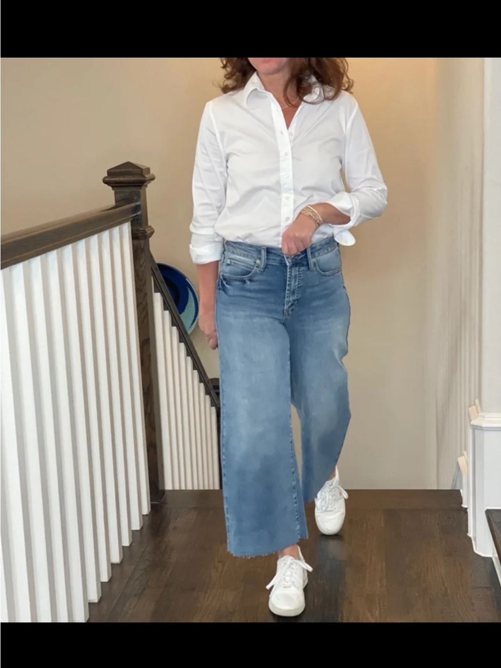 OAT NEW YORK WIDE LEG CROP JEAN size 12/31